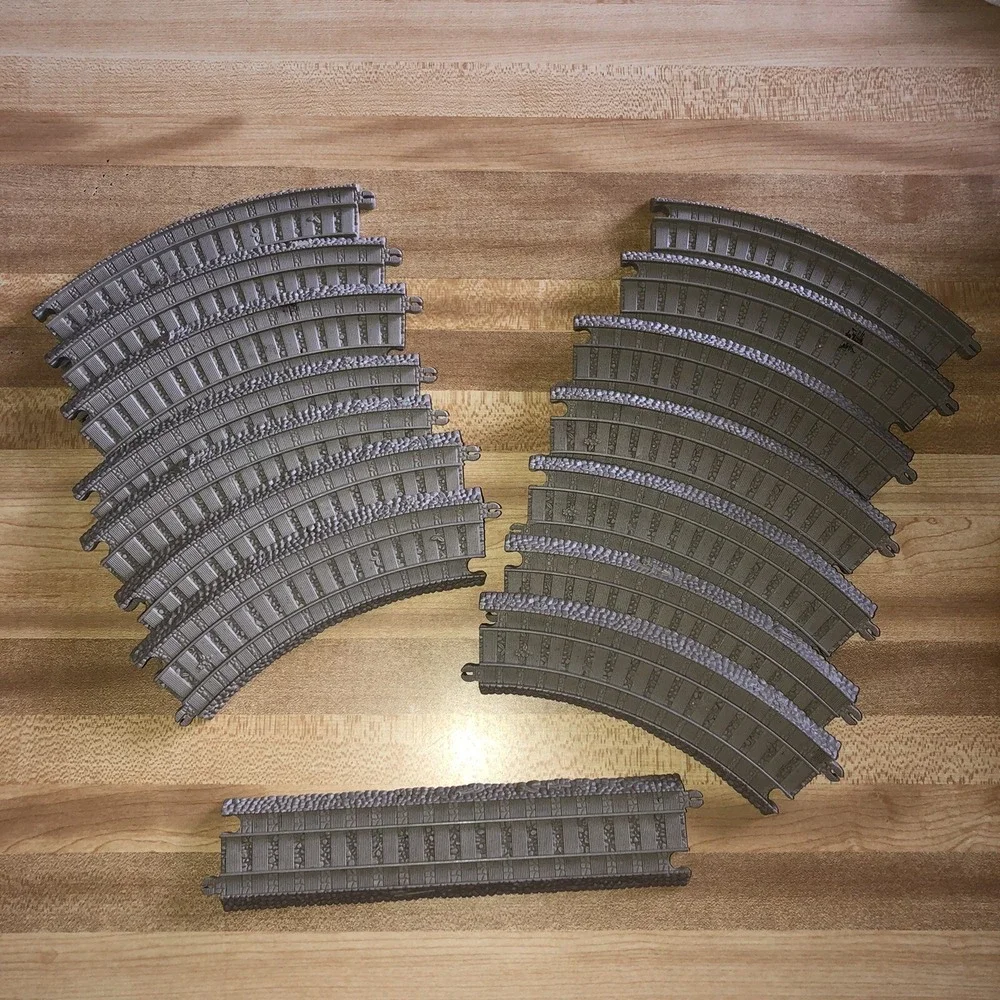 Thomas & Friends Trackmaster Straight & Curved Track Pieces Lot of 15 Beige